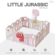 [ ส่งทุกวัน ] Ozone คอกกั้นเด็ก รุ่น Little Jurassic พับได้ คอกกั้นเกาหลี มีของเล่น แป้นบาสลูกบาส รุ