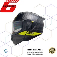MHR GTZ Neon Blade FU935 Flip Up Helmet