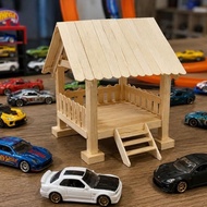 Small mini house toy model building miniature Gazebo