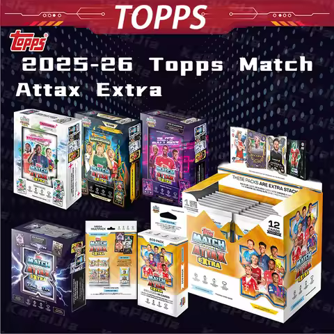 Topps UCC Match Attax Extra 2026 Mega Tin Goliaths Includes 48 Cards Including 3 Goliaths LE Cards