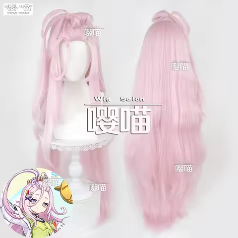 Aino Cosplay Wig Game Genshin Impact 100CM Pink Long Heat Resistant Synthetic Hair Cosplay Nod Krai 