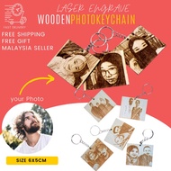 wooden keychain kayu custom made,custom gambar