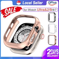 [SG] QPlus Case for iWatch Ultra&2/9/8/7 with Hard PC Half Coverage and Diamond Encrusting for Apple