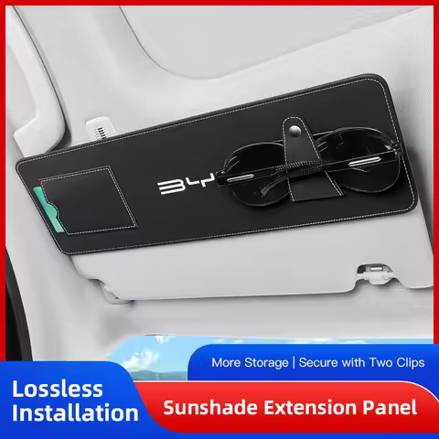 Car Sunshade Extender Plate Storage Clip Glasses Clip For BYD F0 E5 E2 E1 E3 E9 S8 Ea1 Dmi 2din G6 Q