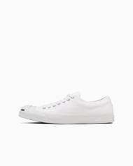 日本限定 Converse JACK PURCELL 基本款 開口笑 白色 帆布鞋 藍標/ 23 cm