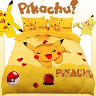 Pikachu Pokémon Duvet Cover Single Queen King Velvet Soft Quilt Cover