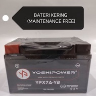 MODENAS KARISMA 125 v1 v2 BATTERY YPX7A-YB MAINTENANCE FREE BATERI MOTORSIKAL BATTERY BATERI YPX7A B