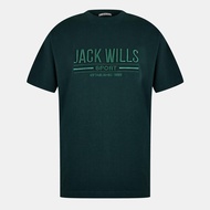 Jack Wills Mens JW Logo Regular Fit T-Shirt (Evergreen) - Sports Direct