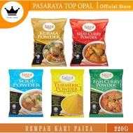 Faiza Rempah Kari Daging / Kari Ikan /Rempah Sup/Turmeric Powder/Rempah Kurma 220g