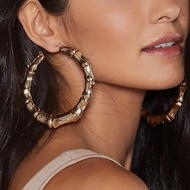 Round Hoop Earrings / Big Earrings Gold Big Ring Fashion Women's Accessories