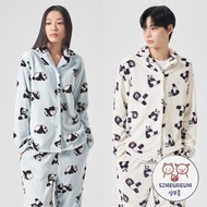 [8 Seconds x Bao Family] Korea FW24 Unisex Fluffy Winter Pajama _ panda Aibao Lebao Fubao Ruibao Hui