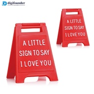 DIGIFOUNDER A Little Sign To Say I Love You Decoration Craft Desk Decoration Room Ornament Valentine