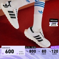 adidas阿迪达斯官方三叶草RETROPY E5男女经典复古boost运动鞋 白色/黑色 36.5(225mm)