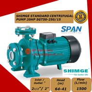 Mf Shimge Centrifugal Water Pump 415v 20HP SGT50-250/15 ,  SGT65-160/15 , SGT100-160/15