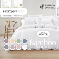 (Bamboo Cooling Fitted Sheet Set | 1600TC) Horgen Silky Soft Bamboo Lyocell Fitted Sheet Set (Inc Fi