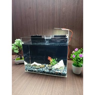 Aquarium with Filter 25x15x20 Cm Best 3mm Acrylic Material