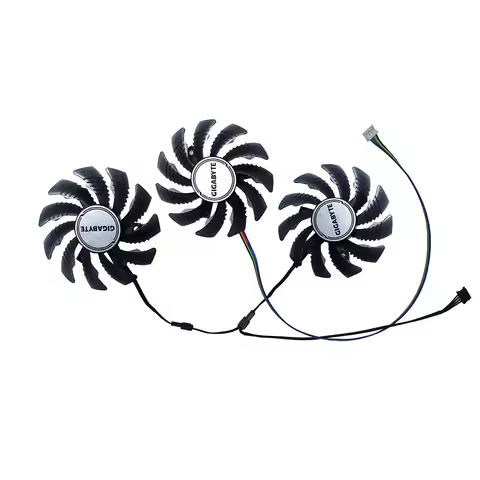 3Pcs/Set,75MM,T128010SU,GPU Cards Fan,VGA Cooler,Video Cards Fan,For GIGABYTE RX 6600XT EAGLE,For Gi