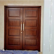 Pintu Utama Kupu tarung bahan kayu jati uk.200x60+60