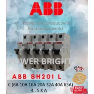 ABB 1 POLE MCB [4.5KA] [6A , 10A , 16A , 20A , 32A , 40A ]