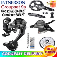 SHlMANO M370 Altus RD 9Speed Groupset VG Cassette 32/36/40/42T Shimano rd shifter 9speed Chain