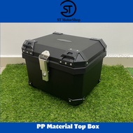 Motorcycle Top Box PP Material Kotak Motor 36 litre 45 Litre With Universal Tapak Box Peti Cutting Givi Style Waterproof