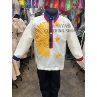 Barong for Kids ARAW Design - Buwan ng Wika Costume