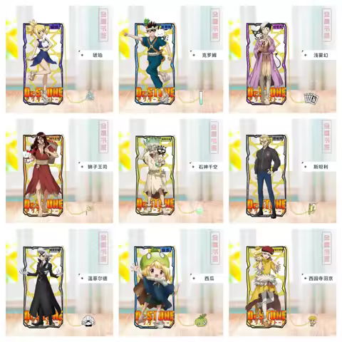 Anime Dr.STONE Ishigami Senkuu Kohaku Chrome Ruri Ogawa Yuzuriha Saionji Ukyo Metal Bookmark Props C