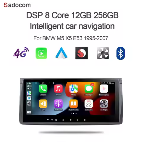 Carplay 10.25 Android 14.0 12GB + 256GB Car Player GPS WIFI Bluetooth navigation autoradio For BMW M