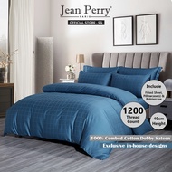 Jean Perry Prestige Hotel 1200TC Egyptian Cotton Bedsheet Set I Fitted Sheet I Bedsheet Cover