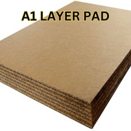 A1 KAD BOD/ KRAFT BOARD  / A1 LAPIK KOTAK / A1 CORRUGATED CARDBOARD / 60 X90CM / 1.5MM / 4MM / 5MM