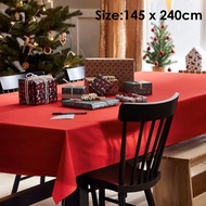 Wedding table cloth red colour guo da li Size:145 x 240cm