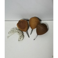 Gasing kayu Traditional berserta tali dengan tali homemade , wooden traditional gasing play + Rope