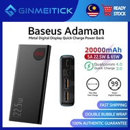 Baseus 20000mAh 22.5W & 65W Adaman Metal Digital Display Quick Charge Power Bank