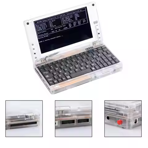 Portable Retro Laptop Pocket 8086 DOS Win Ver 3.0 Pocket Notebook CPU 8086@4.77MHz/10MHz Computer VG