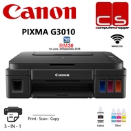 Canon PIXMA G3010 Refillable Ink Tank Wireless All-In-One Printer(PRINT/SCAN/COPY/WIFI) TNG RM30 (Re