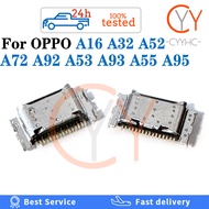 10pcs / 50pcs For OPPO A16 A32 A52 5G A72 A92 A53 A93 A55 A95 Micro USB Plug In Charging Charger Por