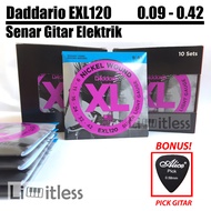 Daddario EXL120 0.09 - 0.42 Electric Guitar Strings Original Daddario Electric/ USA