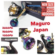 2022new Maguro reel Magnum Evo 2000PG 3000PG 4000PG Cameron Aluminium Round Knob Fishing Reel 20KG Max Drag Fishing Reel