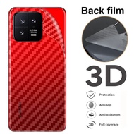 3D Transparent Carbon Fiber Scratch Resistant Back Film For Xiomi Xiaomi Mi 14 13T 13 12 12s 12T 11 Ultra 11T 10T Note 10 10s 9 9T 8 SE Lite Pro CC9 CC9E 4G 5G 2024