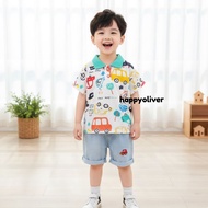 WAREHOUSE SALE!! 12.12 HappyOliver SET WANGKI TURBO CARS EBV Short Sleeve Baby Boy T-Shirt SET 6 mon