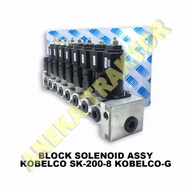 BLOCK VALVE SOLENOID KOBELCO SK-200-8 GENUINE YN35V00047F3