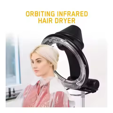 Professional Rotating Heating Infrared Hair Dryer for Dyeing Color Processor Permanent Hair Dryer fo