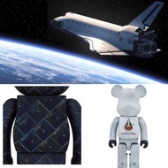 bearbrick SPACE SHUTTLE BE@RBRICK 100% &amp; 400% 1000% 太空人 nasa 火箭 太空穿梭機 太空 moon mars astronaut  space