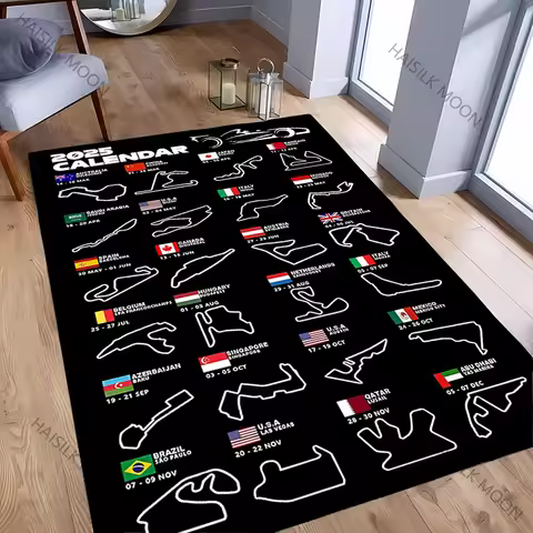 2025 F1 Formula 1 Motorsport Track Theme Carpet New Release! Bedroom LivingRoom Sofa Gaming Room Rug