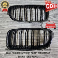 GRILL bmw F30 DUAL DOUBLE SLATE BLACK GLOSSY GRILL bmw F30 2012-2018