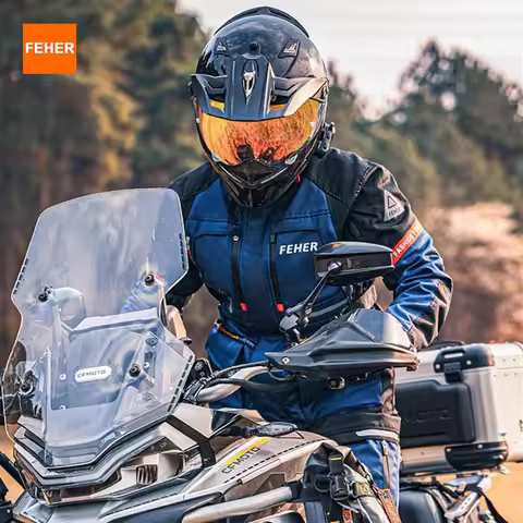 FEHER All Season Motorcycle Rally Suit Man Waterproof Riding Jacket Set 3 Layers Built-in CE Protect