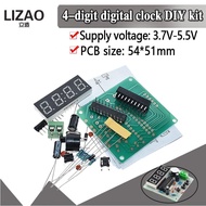 4 Electronic Kit Production Bits 【hot】WAVGAT AT89C2051 DIY Electronic Clock Suite Digital