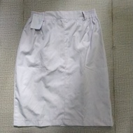 PRELOVED UNIFORM BRAND SHORT SCHOOL WHITE SKIRT / BZ 271