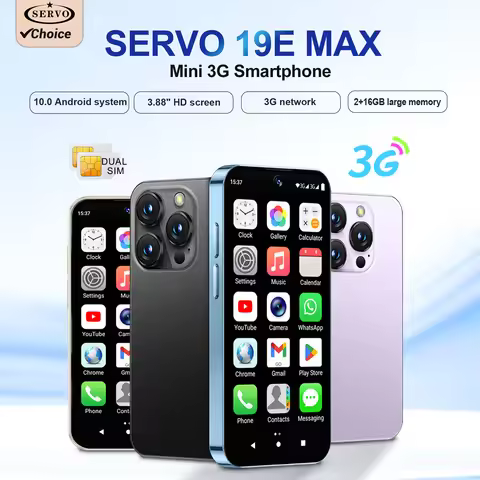 SERVO 19E MAX mini Android Smartphone 3.88 Fullview Display 3G WCDMA Dual SIM Card Face Unlock WIFI 