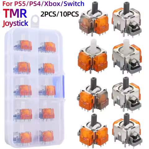 TMR Hall Effect Joystick 3D Analog Stick Sensor Replacement for PS5/PS4/Xbox Series X/S/Switch Pro C
